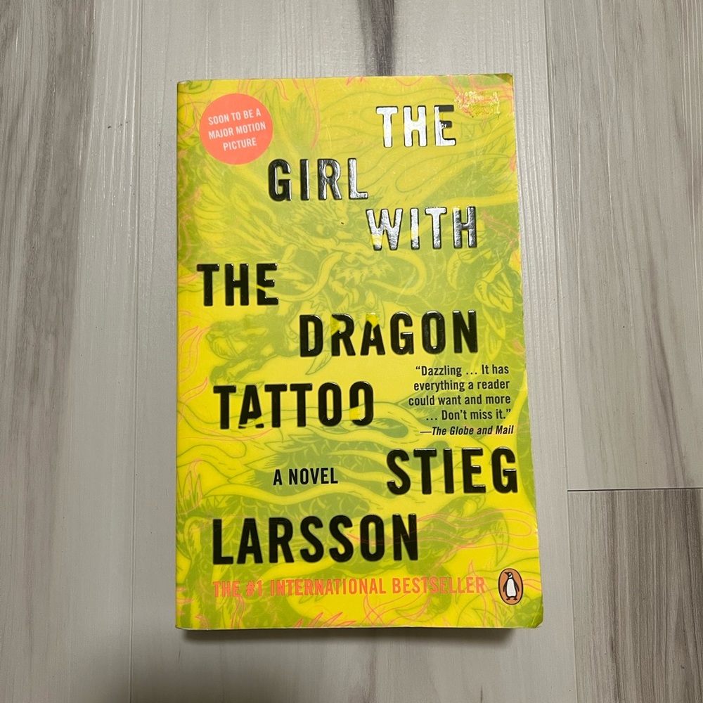 3/$14 The Girl With The Dragon Tattoo Book